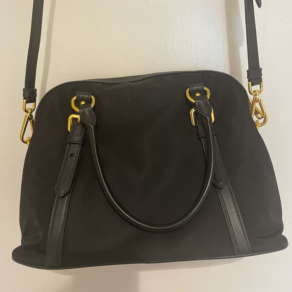 Prada Black Nylon and Leather Purse - Picture 3 of 16